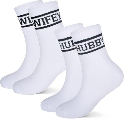 جوارب mpeter Wifey Hubby Bride Crew لحفلات الزفاف، هدايا حفلات العزوبية، زوجة الحفل، أساسيات شهر العسل in Kuwait