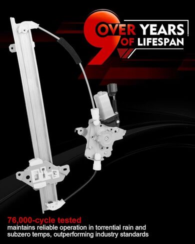 Front Right Passenger Side Power Window Regulator with Motor for:-Nissan Juke 2011 2012 2013 2014 2015 2016 2017, 2 Pins Connector Replace OE# 80720-1KA0A, 751-439 in Saudi Arabia