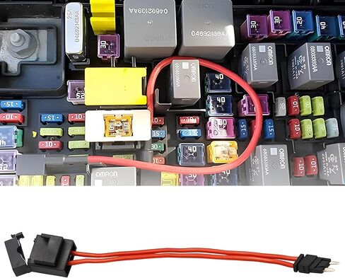 موصل حامل فيوز السيارة، 16AWG مضمن 32 فولت كابل سلك ATM صغير وكابل دائرة اختبار، موصل حامل تمديد سلك عالي التحمل، عالمي لمعظم المركبات in Saudi Arabia