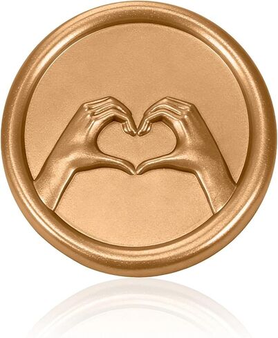 50Pcs Heart Hand Wax Seal Stickers, Pearl Red Self-Adhesive Lightweight Mailing-Friendly Wedding Invitation Envelope Seal Stickers, Perfect for Invitation, Gift, Valentine's Day Stickers(Pearl Red) in Saudi Arabia