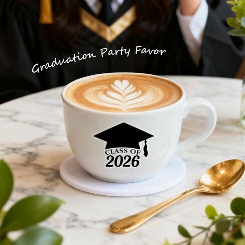 100 × 2025 ملصقات قبعة التخرج ، شارات فينيل غريز ، ملصقات حفل التخرج ، إعلان التخرج ، أختام مظروف الطرف ، ملصقات إغلاق المغلف ، 2 × 1.5 بوصة (أسود) in Kuwait