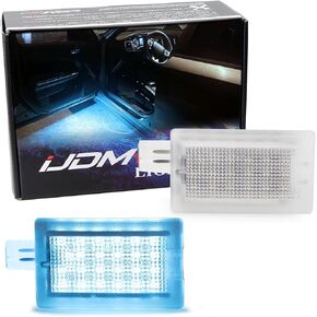 iJDMTOY Aqua Ice Blue 18-SMD LED كامل تحت الباب الجانبي أضواء مجاملة، أضواء Footwell، متوافقة مع دودج تشارجر تشالنجر دارت ستراتوس ماغنوم المنتقم، كرايسلر 200 300 سيبرينغ in Kuwait