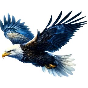 Flying Eagle Vinyl Stickers – Waterproof Removable Car Decal 2-Pack, Bold Eagle Design for Laptop, Vehicle Windows, Bumper, and Outdoor Gear#B104 in Kuwait