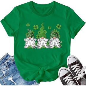 LBP St Patricks Day Shirt for Women Irish Lucky Shamrocks T-Shirt Paddy's Day Tees Saint Patrick's Day Tops in Kuwait