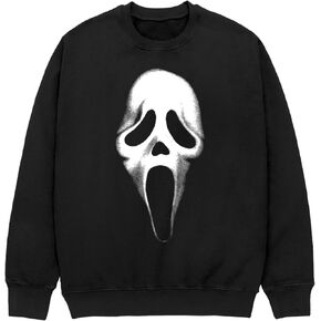 Changes Ghostface Logo Crew Neck Fleece (US, Alpha, Large, Regular, Regular, Black) in Kuwait