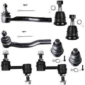 fits 8pcs Front Upper Lower Ball Joints Sway Bars Tie Rods Alloy Steel 223-6621 in Kuwait