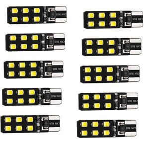 10 قطعة أضواء LED ، T10 W5W CANBUS T10 LED 12SMD 2835 Led خطأ مجاني 12 فولت مصدر ضوء السيارة إسفين Led لمبة خلفية مصباح إيقاف السيارة استبدال المصابيح in Kuwait