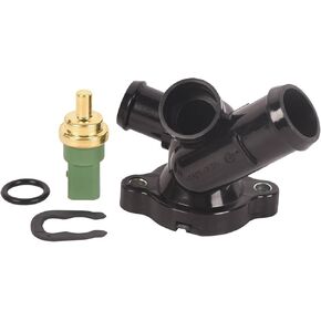 Coolant Hose Flange w/Sensor for Volkswagen Jetta 2005-2014, Beetle 2006-2010, 2012-2014, Golf 2010-2014 Replace for 07K121133E, 07K-121-133-E, 1470096, SK9026131 in Kuwait