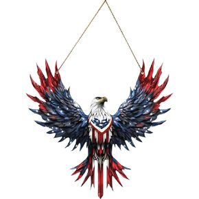 4th of July Independence Day Decor, Veteran Honor American Eagle Acrylic Ornament, 6-Inch, Military Gift, Memorial Day, Veteran’s Day Keepsake, Patriotic Hanging Decoration in Saudi Arabia