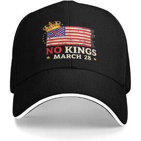No Kings Day March 28 2026 hat March 2026 No Kings Protests Baseball Cap Gray in Kuwait