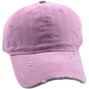 قبعة بيسبول للجنسين، قبعة بيسبول قطنية ممزقة، مقاس قابل للتعديل للجري والتدريبات in Kuwait