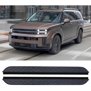 2Pcs Runnings Boards Textured Anti-Slip Surface Fits for Hyundai Santa Fe 2024 2025 2026 Nerf Bar Fixed Door Side Steps Aluminum 400lbs Capacity with Brackets in Kuwait