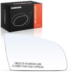 A-Premium Right Passenger Side Heated Mirror Glass with Backing Plate - Compatible with Audi A4 2002-2008, A4 Quattro 2002-2008, A6 2006-2011, A6 Quattro 2005-2011, A3 2006-2008, RS4 2007-2008, S4, S6 in Kuwait
