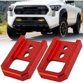 خطافات سحب لتاكوما 2024-2026/4Runner 2025-2026، خطافات سحب السيارة متوافقة مع ملحقات Toyota Tacoma 2024-2026/4Runner 2025-2026/Land Cruiser 250 2024-2025 (أحمر) in Kuwait