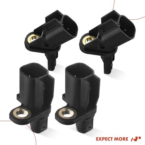 A-Premium Set of 4, Front & Rear ABS Wheel Speed Sensor Compatible with Ford, Lincoln, Volvo Models - Escape 2013-2019, Focus 2012-2018, C-Max 2013-2018, MKC, XC70, S80, C30, C70, S40, V50, C70 in Saudi Arabia