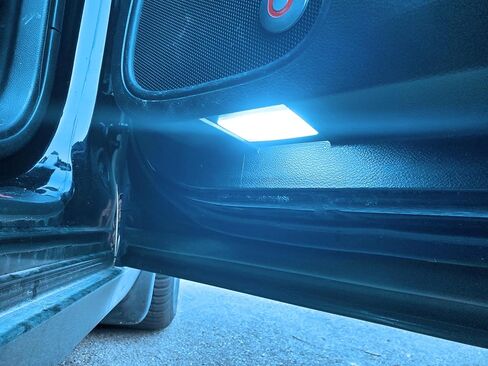 iJDMTOY Aqua Ice Blue 18-SMD Full LED Under Side Door Courtesy Lights, Footwell Lights, Compatible With Dodge Charger Challenger Dart Stratus Magnum Avenger, Chrysler 200 300 Sebring in Saudi Arabia