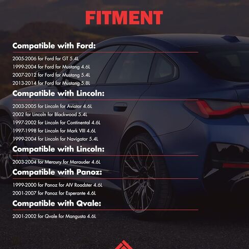 مجموعة حشية غطاء صمام المحرك متوافقة مع 2003-2005 لسيارة Lincoln Aviator 4.6L؛ 1999-2004 لسيارة Lincoln Navigator 5.4L؛ 1997-2002 لسيارة Lincoln Continental 4.6L، OE# VS50477R in Kuwait