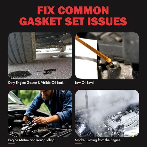 مجموعة حشية غطاء صمام المحرك متوافقة مع 2003-2005 لسيارة Lincoln Aviator 4.6L؛ 1999-2004 لسيارة Lincoln Navigator 5.4L؛ 1997-2002 لسيارة Lincoln Continental 4.6L، OE# VS50477R in Kuwait