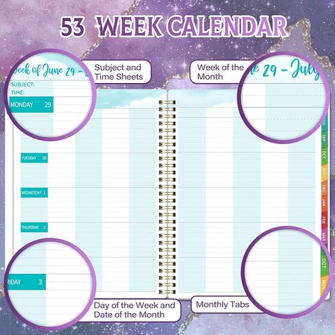 مخطط المعلم 2025-2026 ، كتاب خطة الدروس 2025-2026 ، يوليو 2025-يونيو 2026 ، كتاب خطة دروس المعلم ، المخطط الأكاديمي لجداول المدرسة ، 8.5 "× 11" ، علامات تبويب شهرية ملونة ، جيب الخلفي in Kuwait