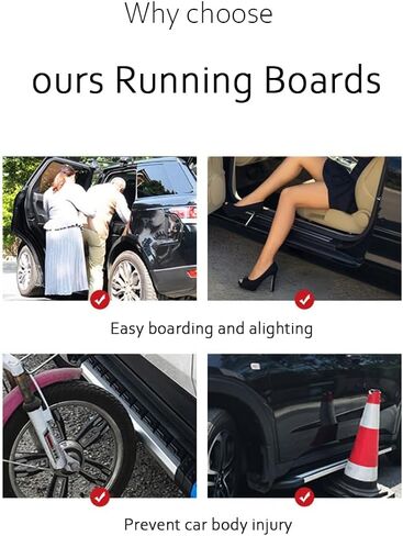 2pcs SUV Running Board fit for Nissan Pathfinder 2022-2026 Side Step NerfBar Aluminium Pedal Accessories (with Brackets) in Kuwait