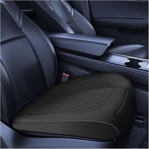 غطاء مقعد سيارة من الجلد الصناعي الفاخر من YoRise، أغطية مقاعد سيارات مضادة للانزلاق ومقاومة للماء مع جيب للتخزين، وسادة حماية لمقعد السيارة من الأمام بالكامل لمعظم السيارات والشاحنات وسيارات الدفع الرباعي (بيج) in Kuwait