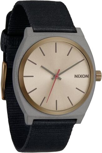 NIXON Time Teller Nylon A1396-100m Water Resistant Unisex Analog Fashion Watch (37mm Face, 19.5mm Nylon Band) in Saudi Arabia