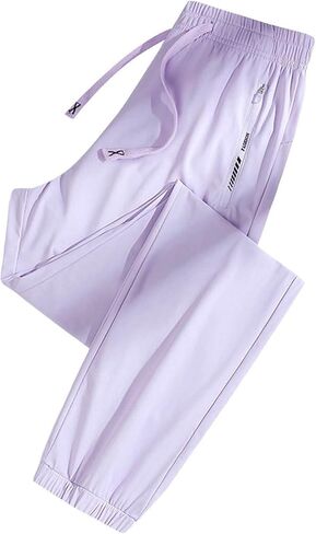 Stretch Sports Pants for Women Over 50 Elastic Waist Quick Dry Breathable Dress Pant Anti-Theft Pocket in Saudi Arabia