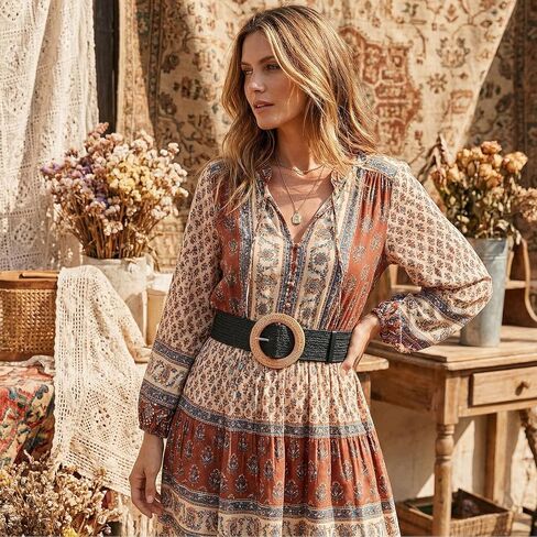 3Pcs Woven Dress Straw Belts for Women Lightweight Handcrafted Natural Straw Elastic Braided Waist Belt Boho Dresses Summer Boho Everyday Casual Outfits Elegant Stylish Trendy in Kuwait