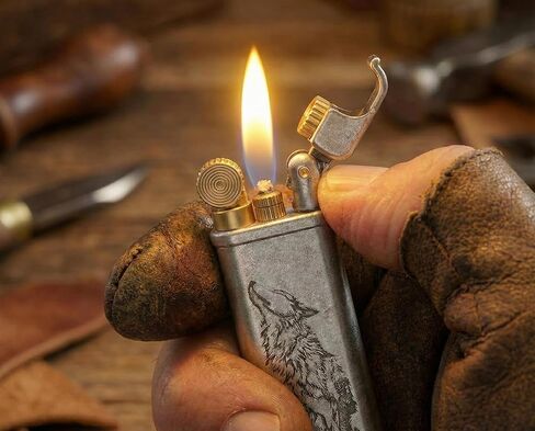 ولاعة كلاسيكية من VVAY، ولاعة عقلية كلاسيكية، ولاعة رائعة وفريدة من نوعها للرجال - بدون سائل in Kuwait