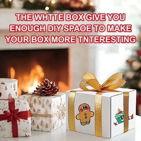 40 عبوة من صناديق الشحن الصغيرة مقاس 8 × 6 × 6 بوصات، صندوق من الورق المقوى المموج الأبيض لتغليف الأعمال الصغيرة والبريد والنقل in Kuwait