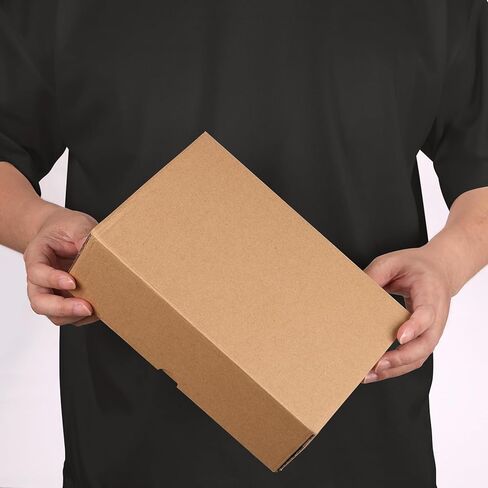مجموعة صناديق شحن مقاس 9 × 6 × 3، صناديق من الورق المقوى الصغيرة مع فتحة قوس، صناديق بريد بنية للشركات الصغيرة in Kuwait