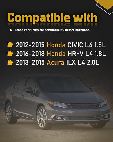 مولد كهربائي عالي الإخراج 95Amp متوافق مع Honda Civic HR-V Acura ILX 1.8L 2.0L 2012 2013 2014 2015 2016 2017 2018 31100-R1A-A01 in Kuwait