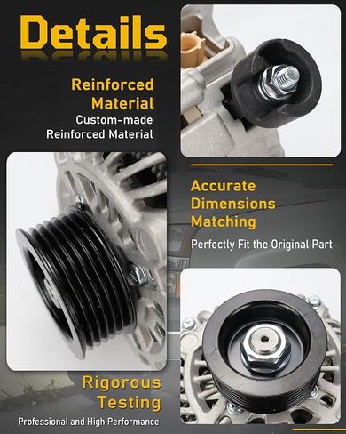 مولد كهربائي عالي الإخراج 95Amp متوافق مع Honda Civic HR-V Acura ILX 1.8L 2.0L 2012 2013 2014 2015 2016 2017 2018 31100-R1A-A01 in Kuwait
