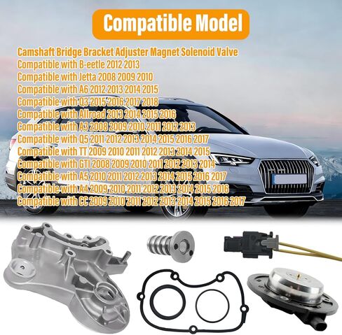 طقم ضبط دعامة جسر عمود الحدبات متوافق مع Golf Jetta Passat Tiguan Beetle A4 A6 TT 2008-2016 06L109259A 06H103144K 06H103483C 06H103483D 06H109257C 4H0973702A WHT007212 in Kuwait