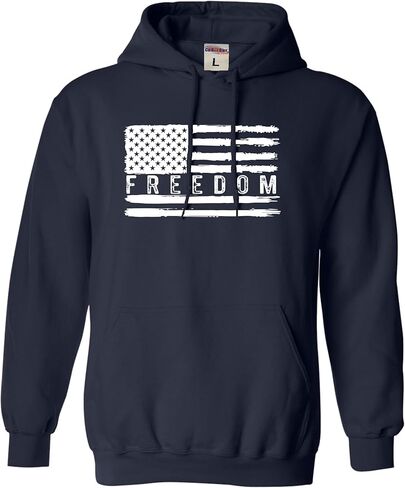 كنزة بقلنسوة بشعار Go All Out Flag Freedom USA والولايات المتحدة الأمريكية Pride للرجال والنساء والشباب in Kuwait