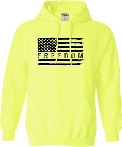 كنزة بقلنسوة بشعار Go All Out Flag Freedom USA والولايات المتحدة الأمريكية Pride للرجال والنساء والشباب in Kuwait