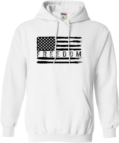كنزة بقلنسوة بشعار Go All Out Flag Freedom USA والولايات المتحدة الأمريكية Pride للرجال والنساء والشباب in Kuwait