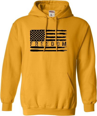 كنزة بقلنسوة بشعار Go All Out Flag Freedom USA والولايات المتحدة الأمريكية Pride للرجال والنساء والشباب in Kuwait