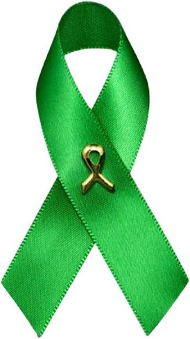 2 Pack Satin Organ Donation Awareness Ribbon Pins – Green Ribbon Awareness Pins for Organ Donation Fundraisers, Raffles, and Advocacy Events in Saudi Arabia