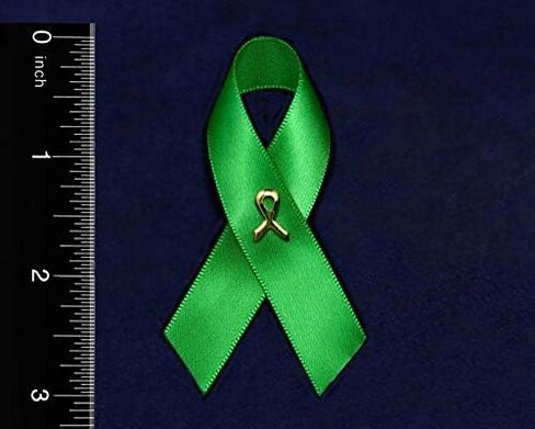 2 Pack Satin Organ Donation Awareness Ribbon Pins – Green Ribbon Awareness Pins for Organ Donation Fundraisers, Raffles, and Advocacy Events in Saudi Arabia