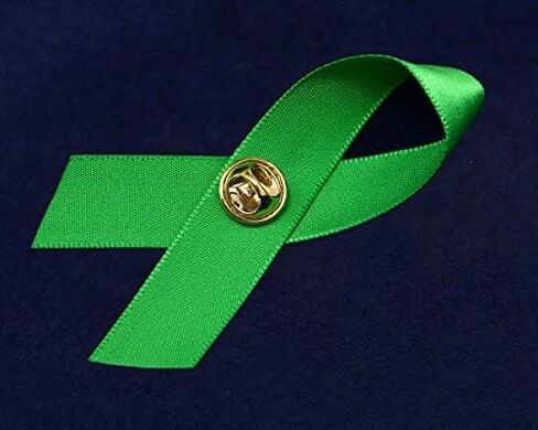 2 Pack Satin Organ Donation Awareness Ribbon Pins – Green Ribbon Awareness Pins for Organ Donation Fundraisers, Raffles, and Advocacy Events in Saudi Arabia