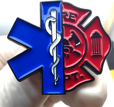 2 دبابيس EMT من Star of Life، دبوس مسعف لرجال الإطفاء، ملحقات قبعة حقيبة الظهر in Saudi Arabia