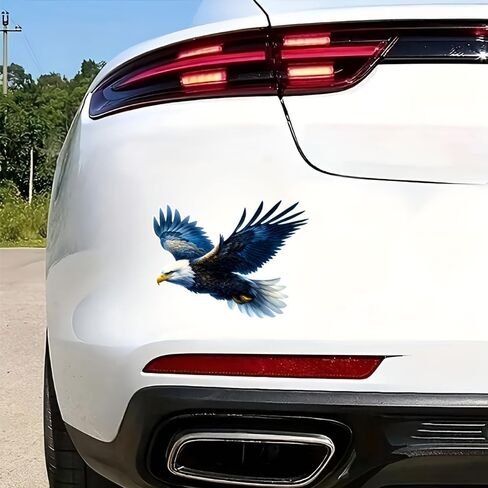 Flying Eagle Vinyl Stickers – Waterproof Removable Car Decal 2-Pack, Bold Eagle Design for Laptop, Vehicle Windows, Bumper, and Outdoor Gear#B104 in Kuwait