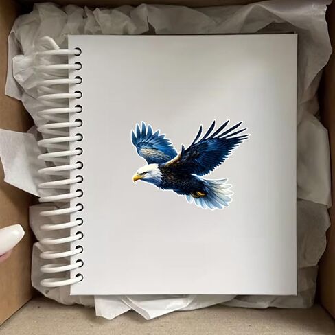 Flying Eagle Vinyl Stickers – Waterproof Removable Car Decal 2-Pack, Bold Eagle Design for Laptop, Vehicle Windows, Bumper, and Outdoor Gear#B104 in Kuwait