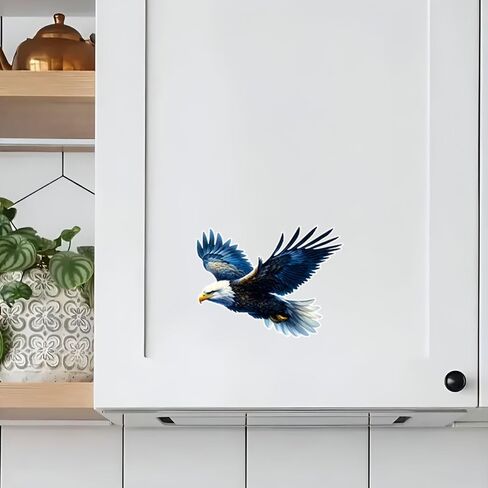 Flying Eagle Vinyl Stickers – Waterproof Removable Car Decal 2-Pack, Bold Eagle Design for Laptop, Vehicle Windows, Bumper, and Outdoor Gear#B104 in Kuwait