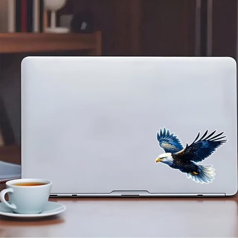 Flying Eagle Vinyl Stickers – Waterproof Removable Car Decal 2-Pack, Bold Eagle Design for Laptop, Vehicle Windows, Bumper, and Outdoor Gear#B104 in Kuwait