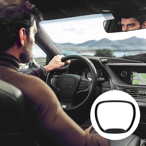 إطار زر التوجيه للتحكم المركزي متوافق مع دودج تشالنجر دورانجو 2015-2025، ملحقات غطاء التحكم في عجلة القيادة الملائمة تمامًا in Kuwait