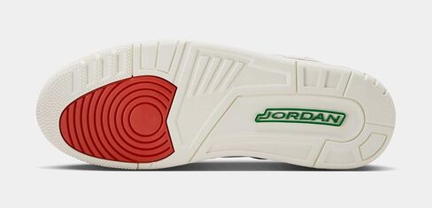 حذاء Air Jordan 3 Retro El Vuelo للرجال لايف ستايل (قمة أبيض/ذهبي معدني/أخضر صنوبر/أحمر تنين/شراع) مقاس 7.5 in Saudi Arabia