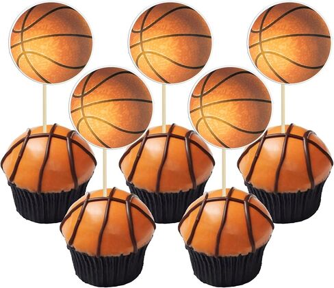 Gyufise 36 Pack Sports Cupcake Toppers Baseball Rugby Cupcake Picks Basketball Toothpicks Soccer Ball Football Cake Decor for Boy Happy Birthday For Sports Ball Game Theme Party Supplies Decoration … in Kuwait