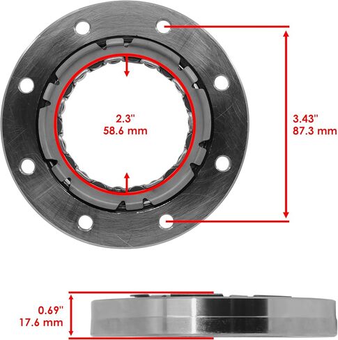 Caltric Starter Clutch One Way Bearing Sprag & Gasket Compatible with Polaris Predator 500 2003-2007 in Saudi Arabia